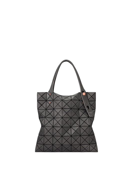 A product shot of the BAO BAO ISSEY MIYAKE PRISM DENIM tote bag in black.