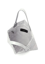 A detail shot of the BAOBAO ISSEY MIYAKE LUCENT FLAP tote bag(6*6).