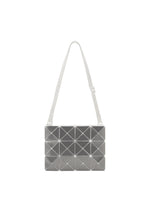A product shot of the BAOBAO ISSEY MIYAKE LUCENT FLAP shoulder bag(3*4) in special white (09), recurring_style.