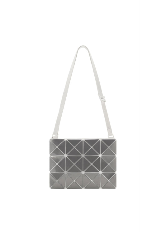 A product shot of the BAOBAO ISSEY MIYAKE LUCENT FLAP shoulder bag(3*4) in special white (09), recurring_style.