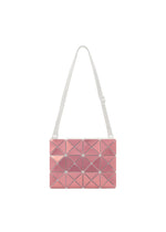 A product shot of the BAOBAO ISSEY MIYAKE LUCENT FLAP shoulder bag(3*4) in red (27), recurring_style.