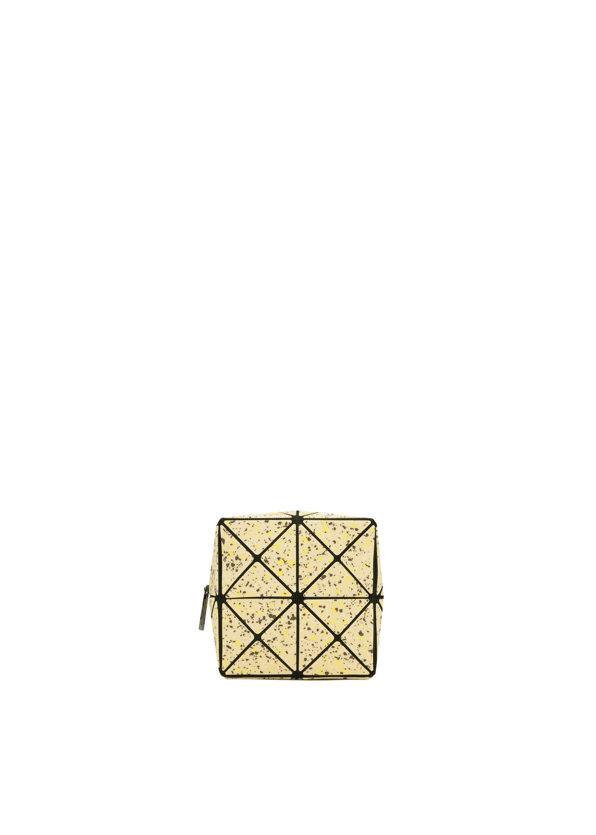 A product shot of the BAOBAO ISSEY MIYAKE WEEKENDERM pouch in brown (47), recurring_style.