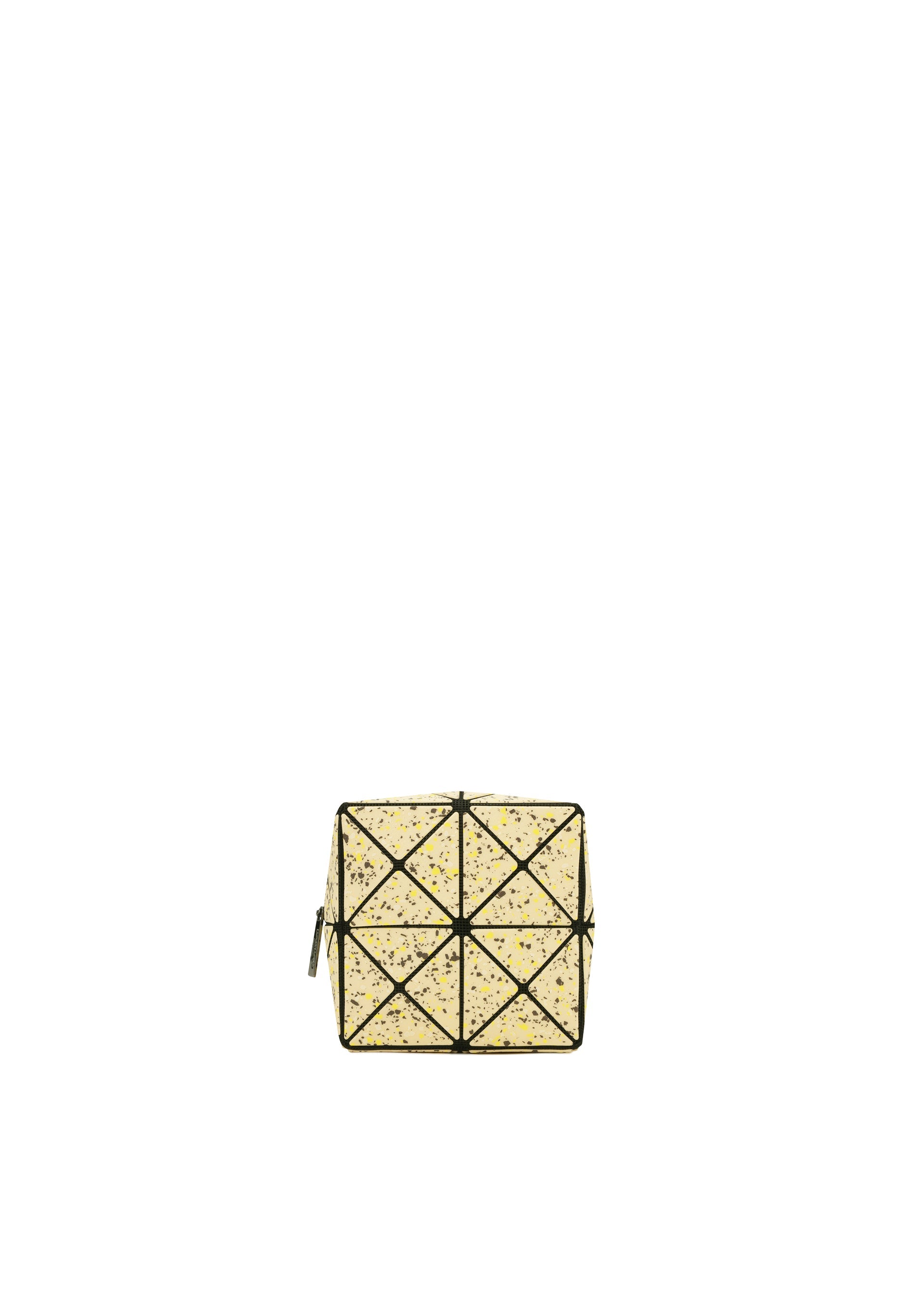 A product shot of the BAOBAO ISSEY MIYAKE WEEKENDERM pouch in brown (47), recurring_style.