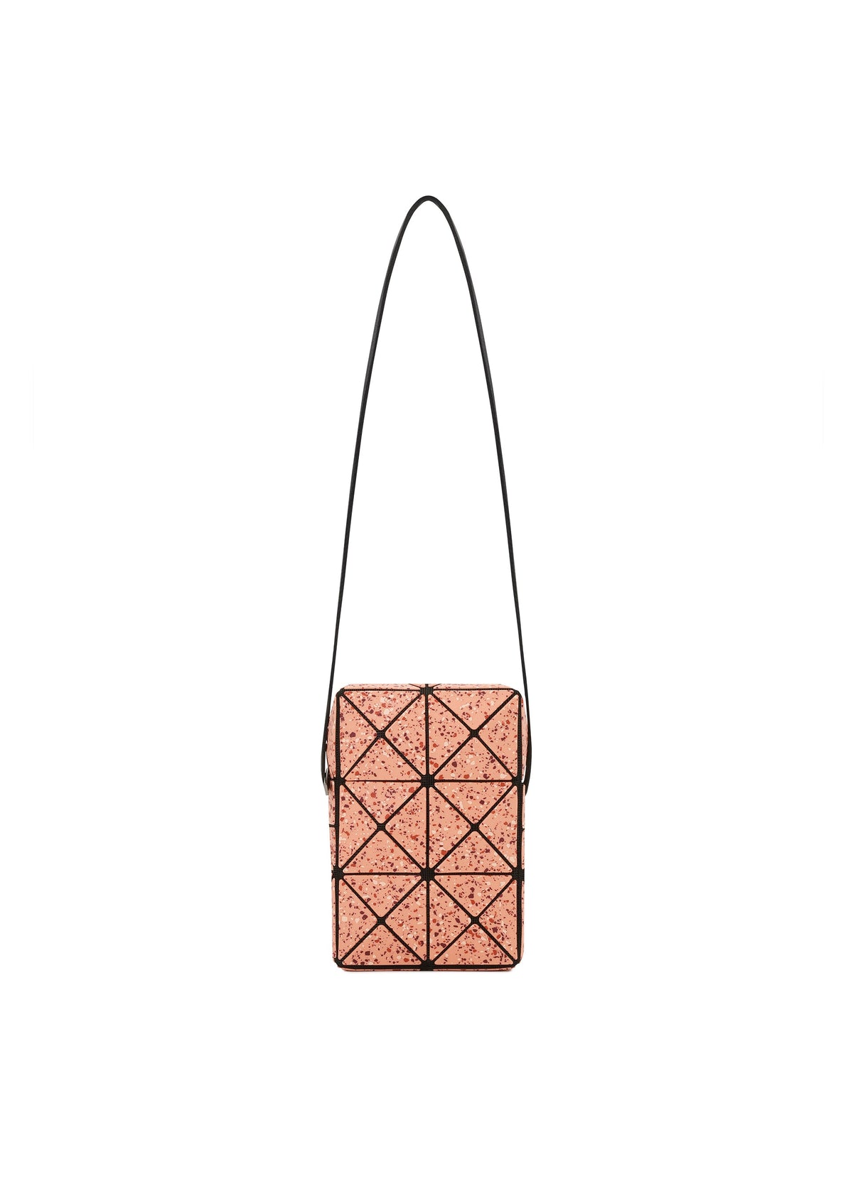 A product shot of the BAOBAO ISSEY MIYAKE WEEKENDERM shoulder bag in orange (35), recurring_style.