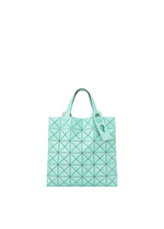 A product shot of the BAO BAO ISSEY MIYAKE MINIATURE tote bag in mint green.