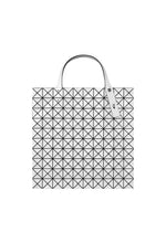 A detail shot of the BAO BAO ISSEY MIYAKE PRISM tote bag.