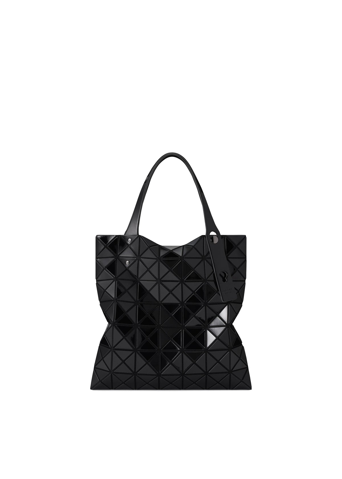 A product shot of the BAO BAO ISSEY MIYAKE PRISM tote bag in black.