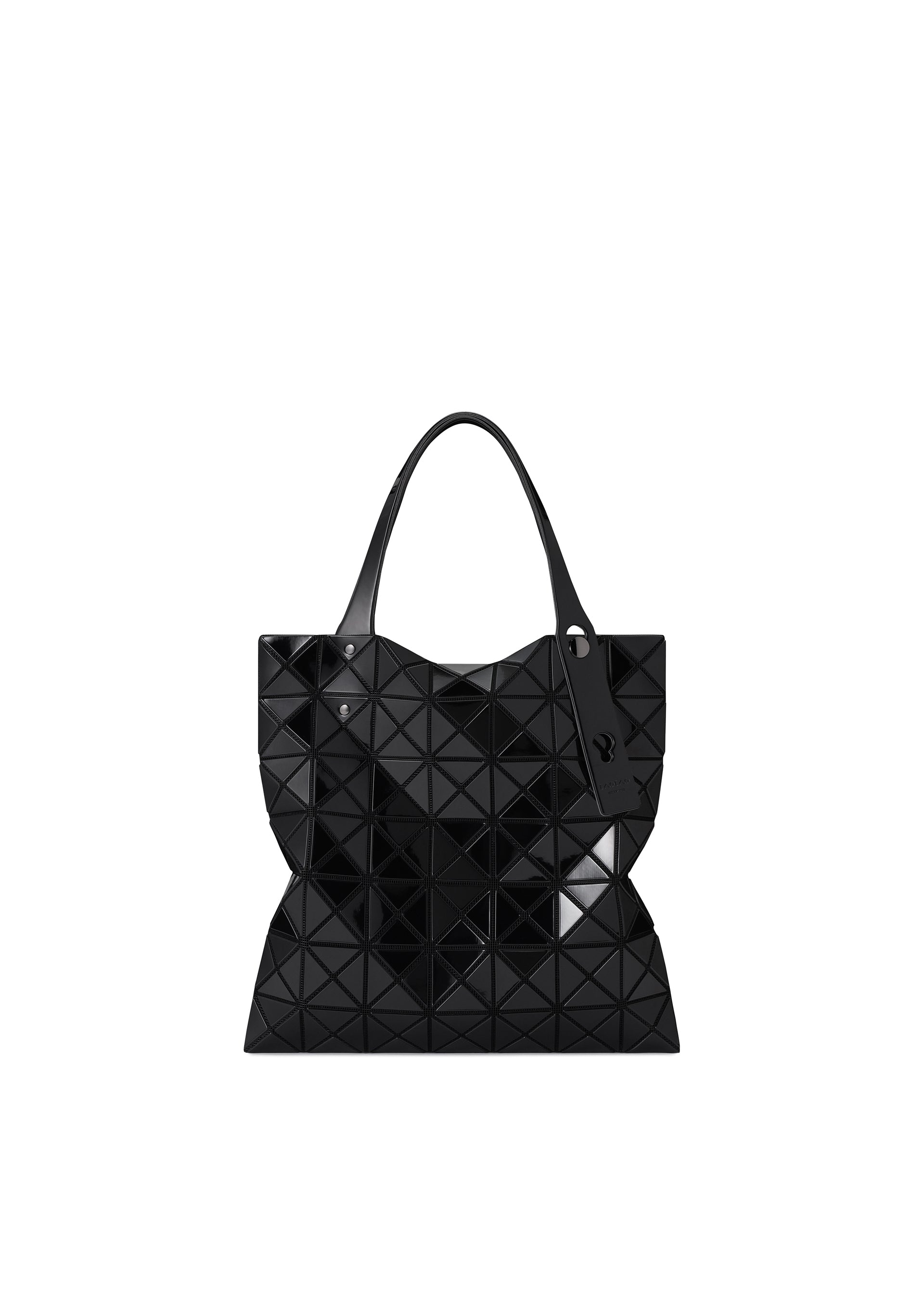 A product shot of the BAO BAO ISSEY MIYAKE PRISM tote bag in black.