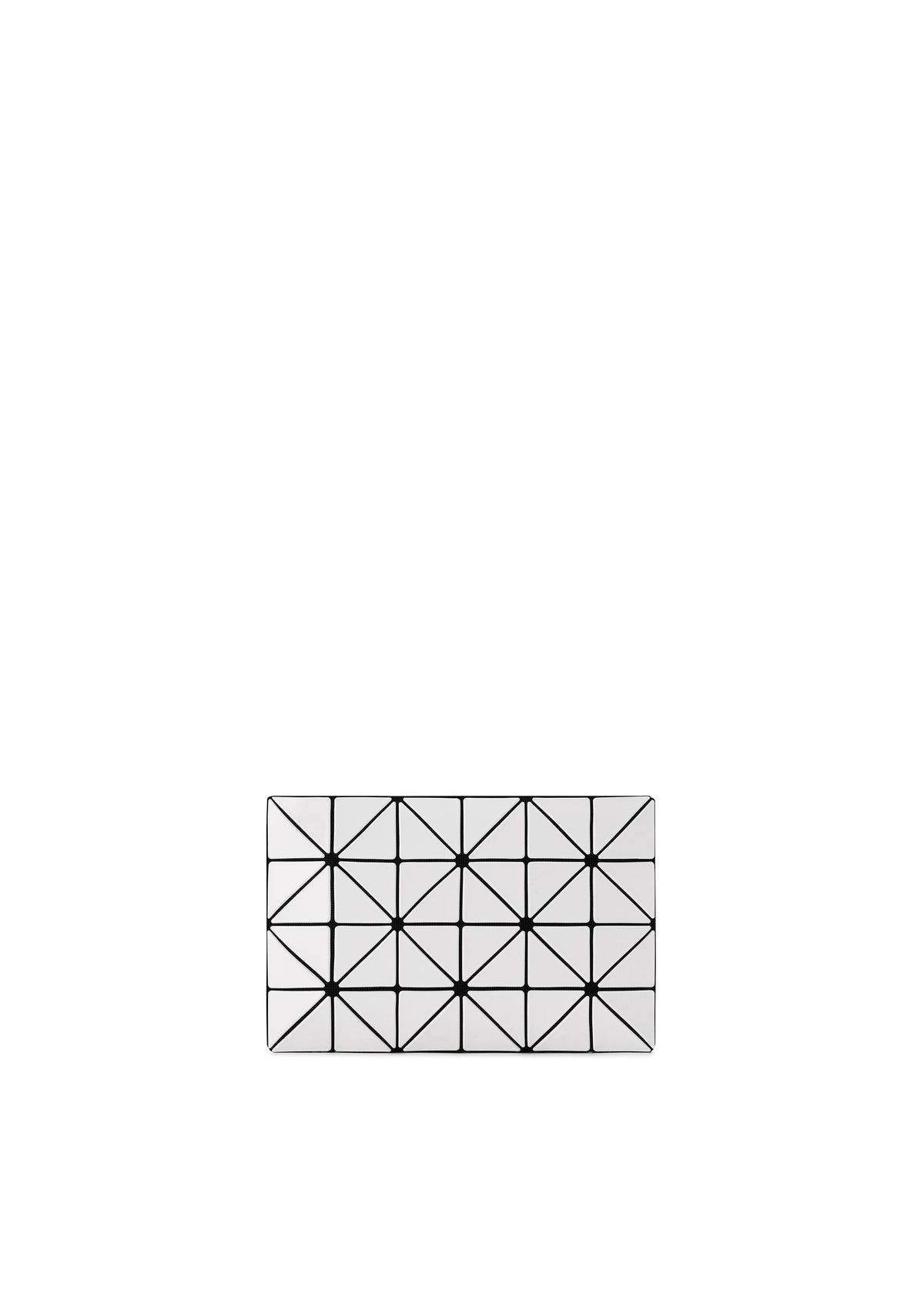 A product shot of the BAO BAO ISSEY MIYAKE LUCENT pouch in white.