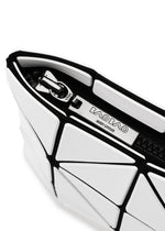 A detail shot of the BAO BAO ISSEY MIYAKE LUCENT pouch.