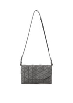 A product shot of the BAO BAO ISSEY MIYAKE TONNEAU MATTE shoulder bag in drak gray.