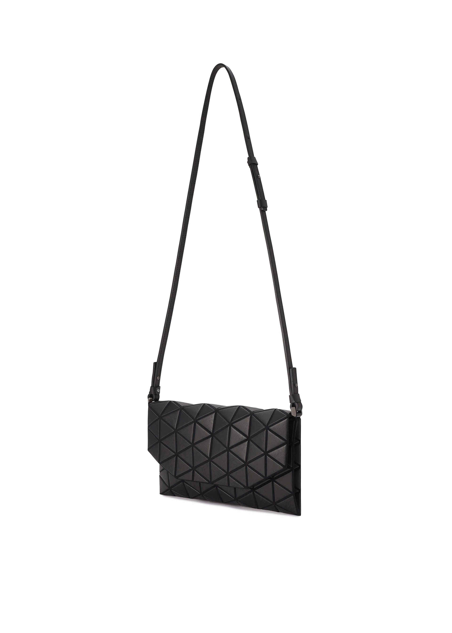 A detail shot of the BAO BAO ISSEY MIYAKE TONNEAU MATTE shoulder bag.