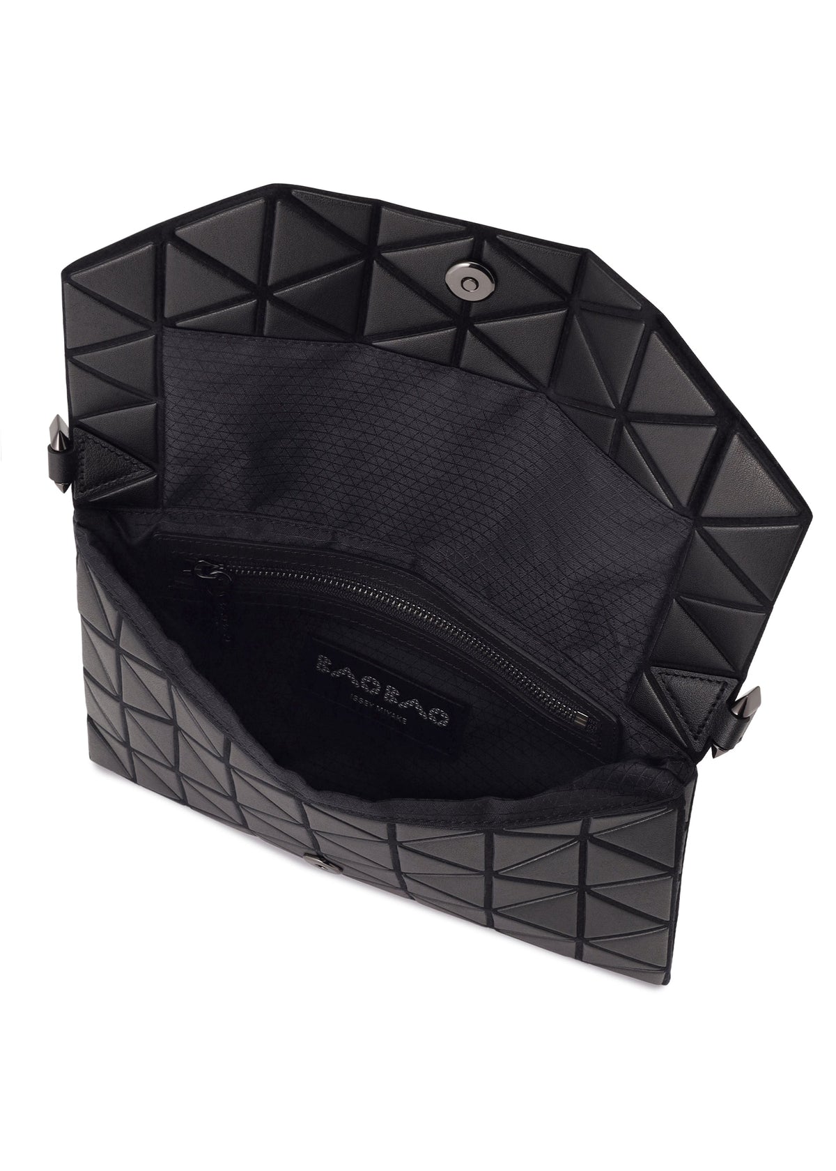 A detail shot of the BAO BAO ISSEY MIYAKE TONNEAU MATTE shoulder bag.