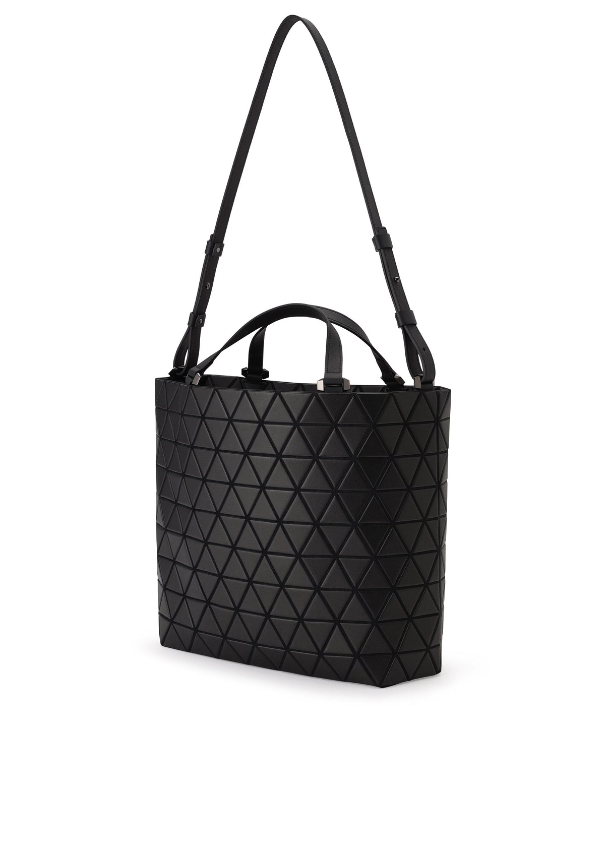 A detail shot of the BAO BAO ISSEY MIYAKE CRYSTAL MATTE hand bag.