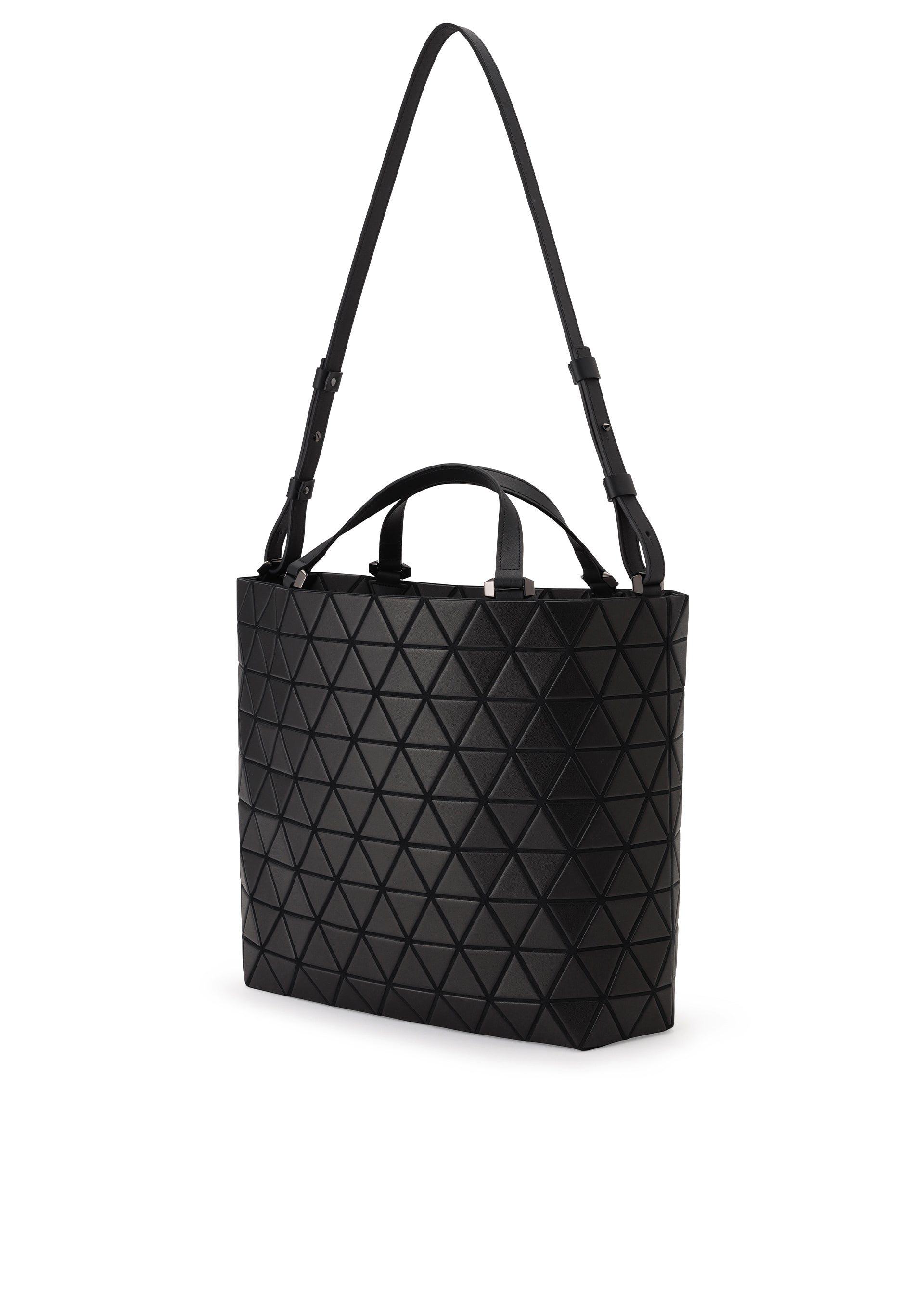 A detail shot of the BAO BAO ISSEY MIYAKE CRYSTAL MATTE hand bag.