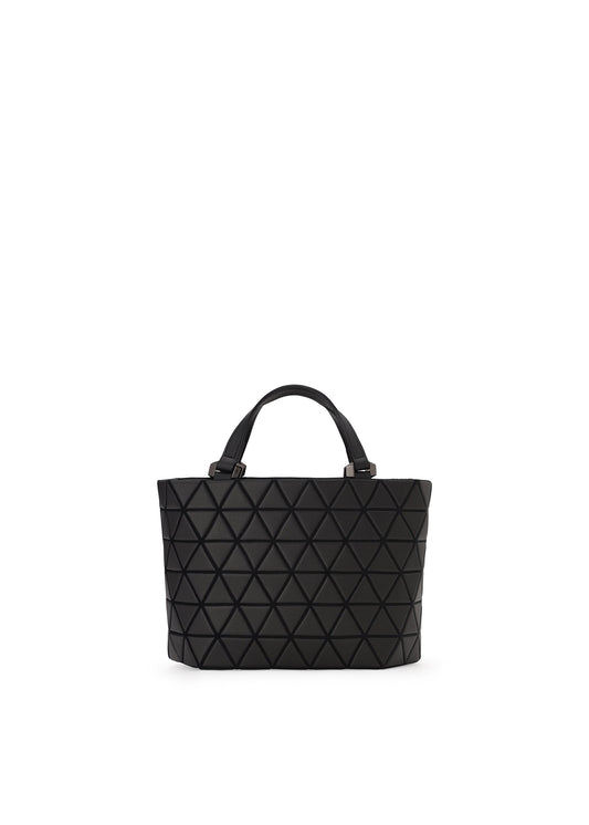 A product shot of the BAO BAO ISSEY MIYAKE CRYSTAL MATTE hand bag in matte black.