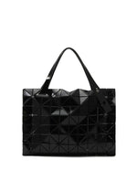 A product shot of the BAO BAO ISSEY MIYAKE CARTON hand bag in black.