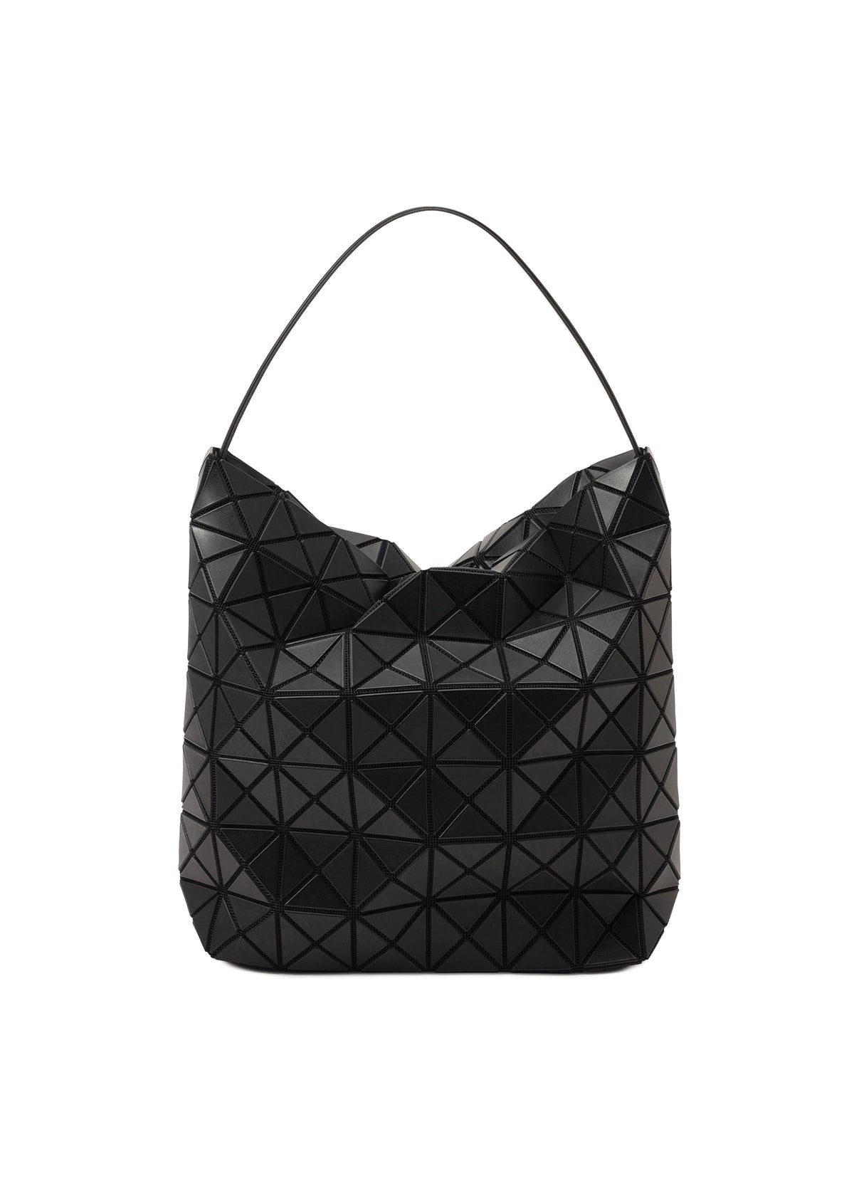 A product shot of the BAO BAO ISSEY MIYAKE VALLEY hand bag in matte black.