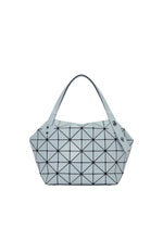 A product shot of the BAO BAO ISSEY MIYAKE BOSTON hand bag in sky blue.