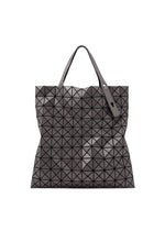 A product shot of the BAO BAO ISSEY MIYAKE PRISM MATTE tote bag in charcoal gray.
