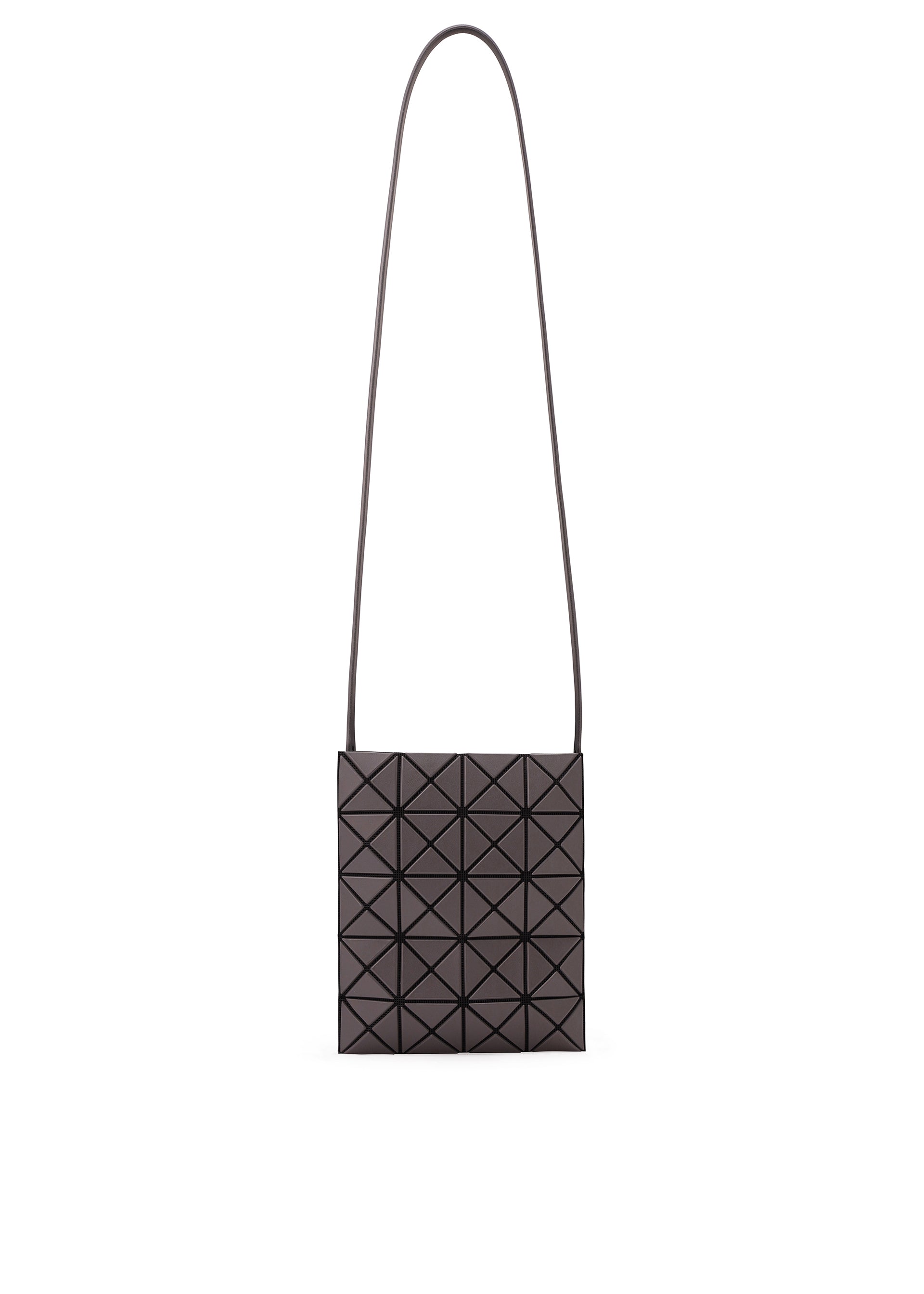 A product shot of the BAO BAO ISSEY MIYAKE PRISM MATTE shoulder bag in charcoal gray.