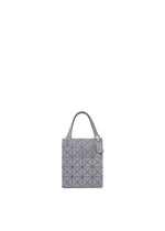 A product shot of the BAO BAO ISSEY MIYAKE PRISM PLUS tote bag in charcoal gray.