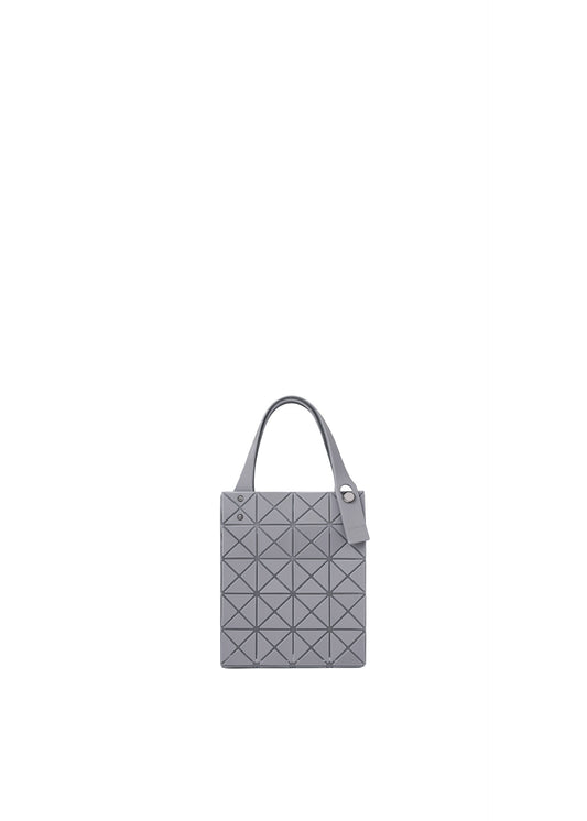 A product shot of the BAO BAO ISSEY MIYAKE PRISM PLUS tote bag in charcoal gray.