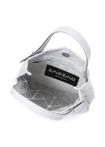 A detail shot of the BAO BAO ISSEY MIYAKE PRISM PLUS tote bag.
