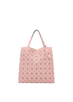 A product shot of the BAO BAO ISSEY MIYAKE PRISM PLUS tote bag in smoky pink.