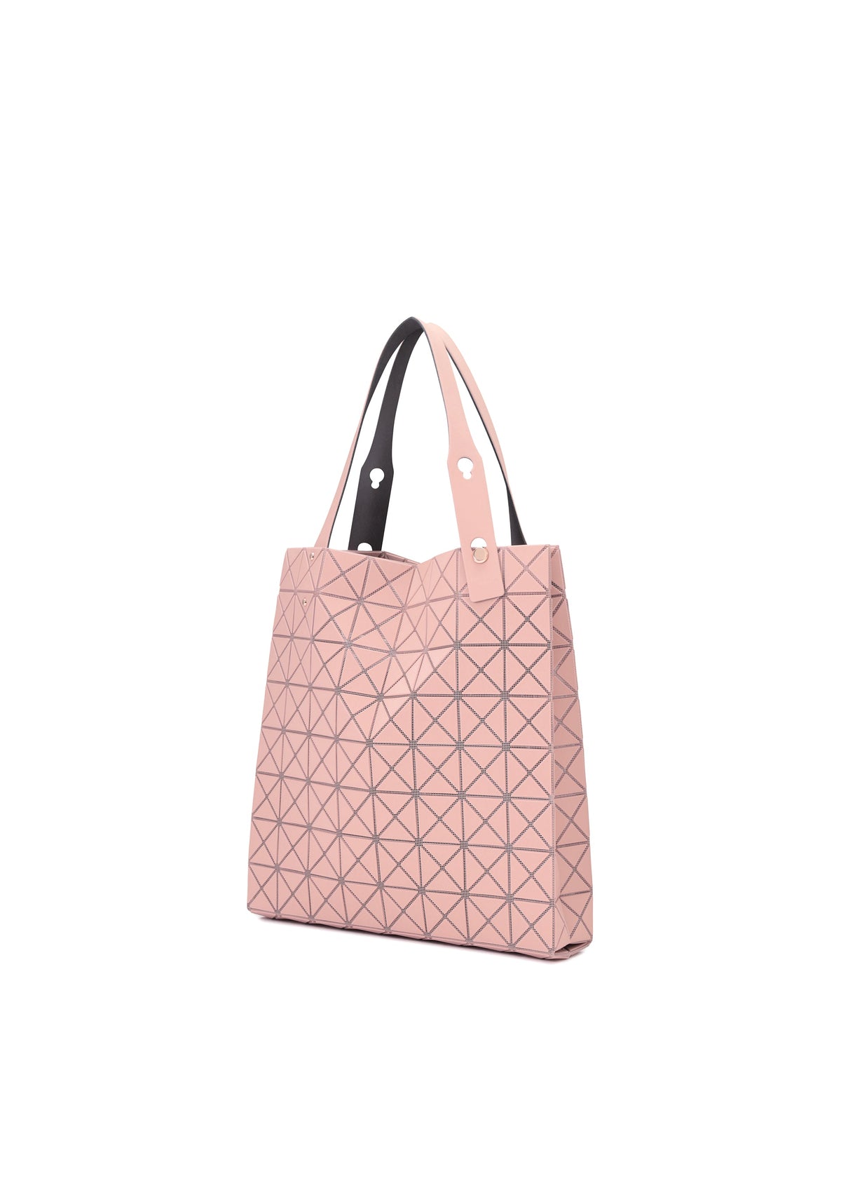 A detail shot of the BAO BAO ISSEY MIYAKE PRISM PLUS tote bag.