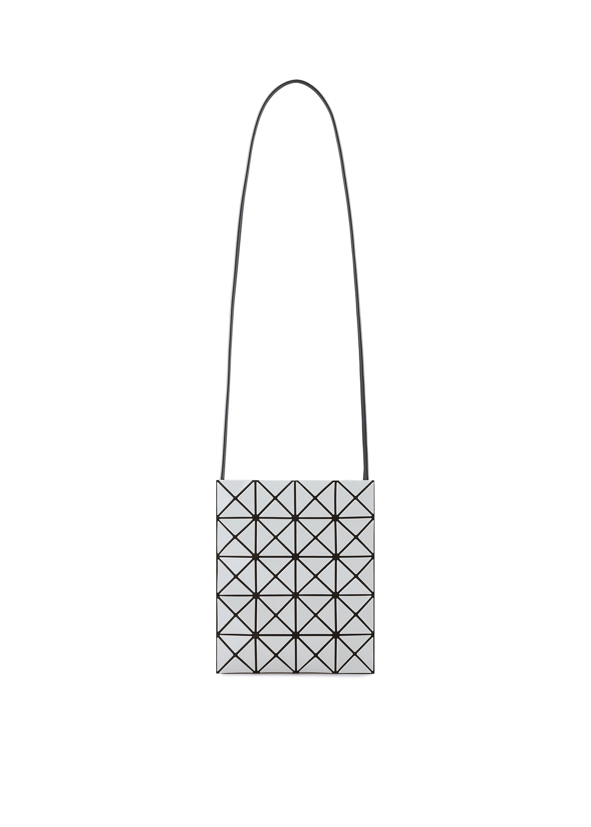 A product shot of the BAO BAO ISSEY MIYAKE PRISM GLOSS shoulder bag in misty gray.
