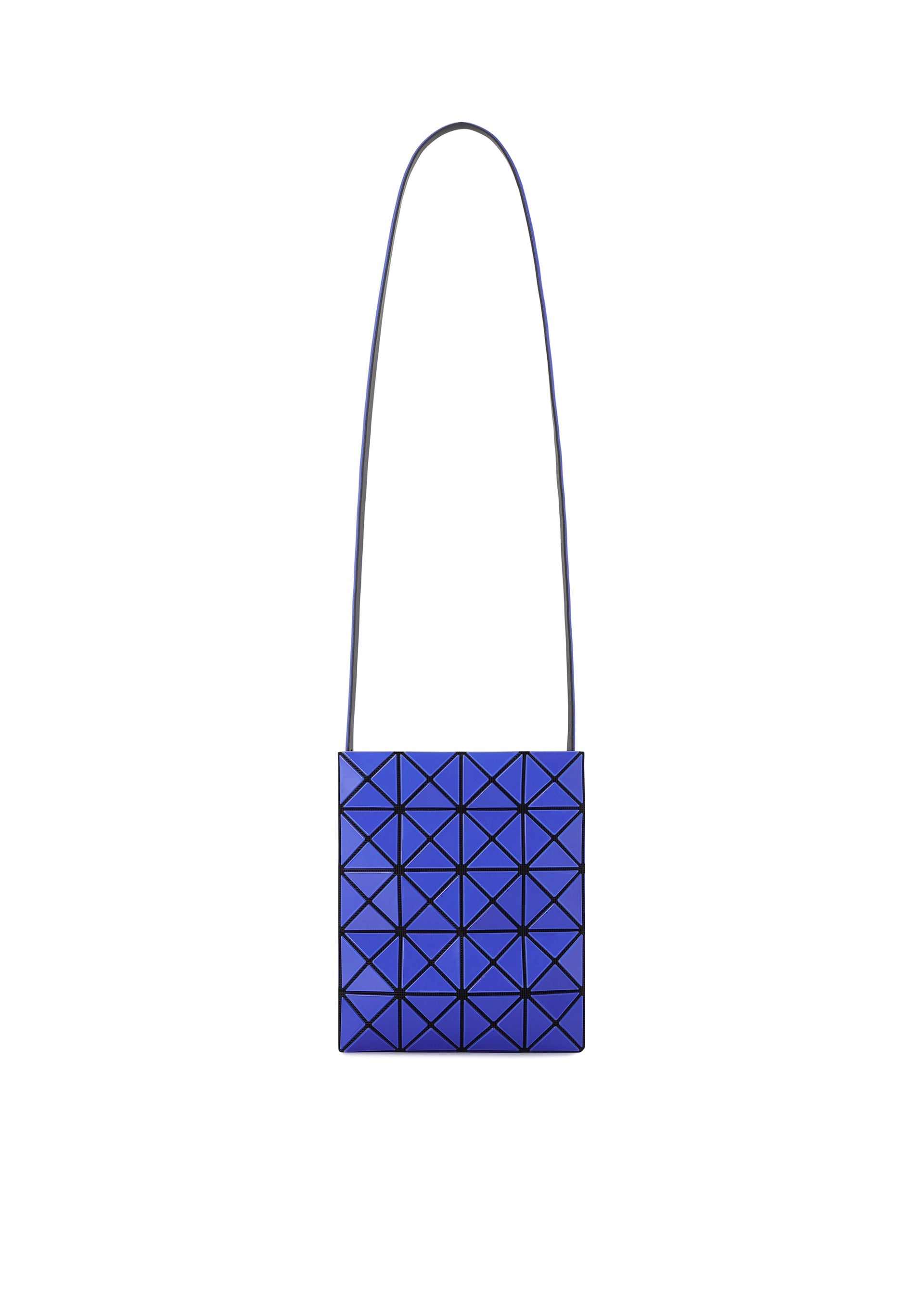 A product shot of the BAO BAO ISSEY MIYAKE PRISM GLOSS shoulder bag in blue.