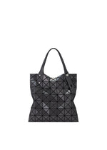 A product shot of the BAO BAO ISSEY MIYAKE PRISM GLOSS tote bag in charcoal gray.