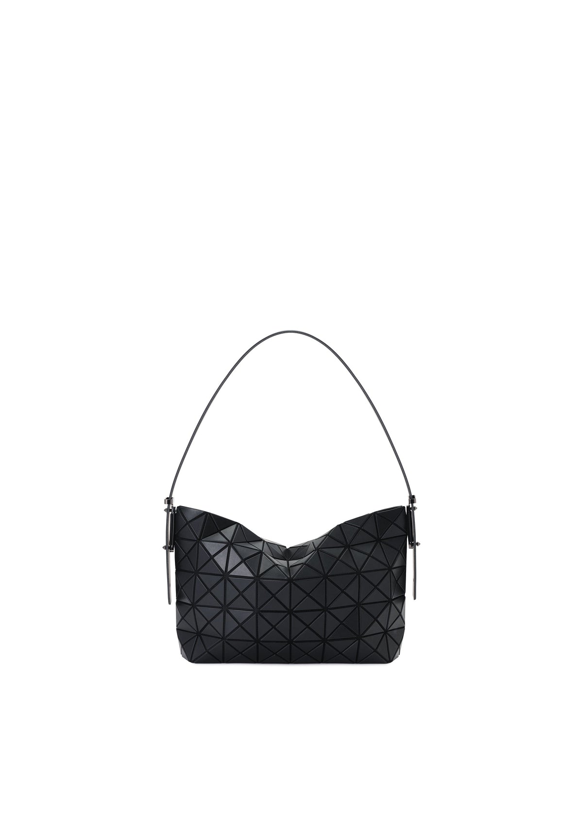 A product shot of the BAO BAO ISSEY MIYAKE MUSETTE shoulder bag in matte black.