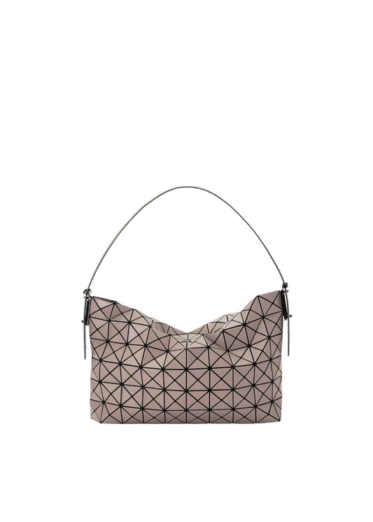 A product shot of the BAO BAO ISSEY MIYAKE MUSETTE shoulder bag in light brown.