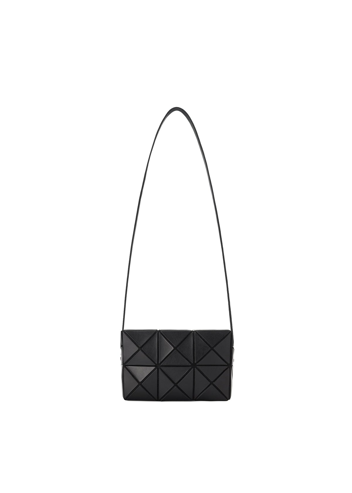 A product shot of the BAO BAO ISSEY MIYAKE CUBOID shoulder bag in matte black.