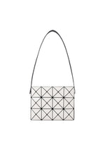 A product shot of the BAO BAO ISSEY MIYAKE CUBOID shoulder bag in off white.