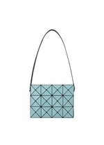 A product shot of the BAO BAO ISSEY MIYAKE CUBOID shoulder bag in aqua green.