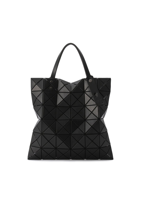A product shot of the BAO BAO ISSEY MIYAKE LUCENT MATTE tote bag in matte black.