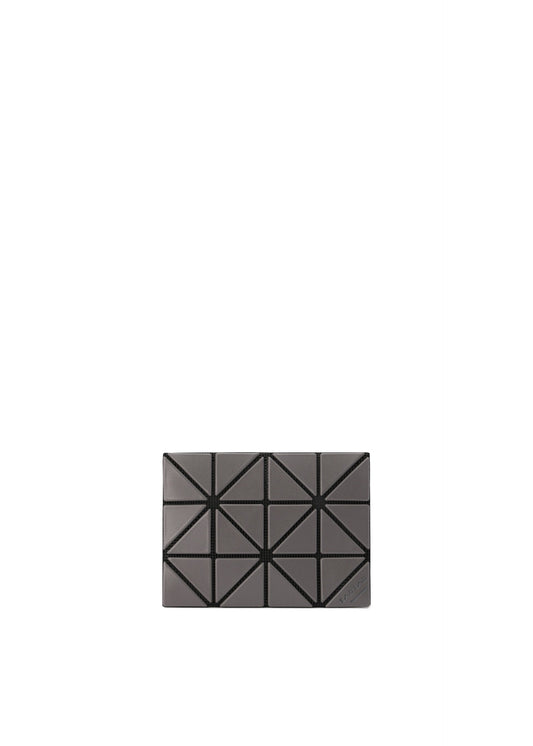 A product shot of the BAO BAO ISSEY MIYAKE CARD CASE MATTE card case in charcoal gray.