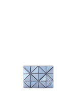A product shot of the BAO BAO ISSEY MIYAKE CARD WALLET card case in blue gray.