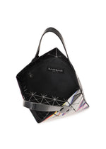 A detail shot of the BAO BAO ISSEY MIYAKE WARP tote bag.