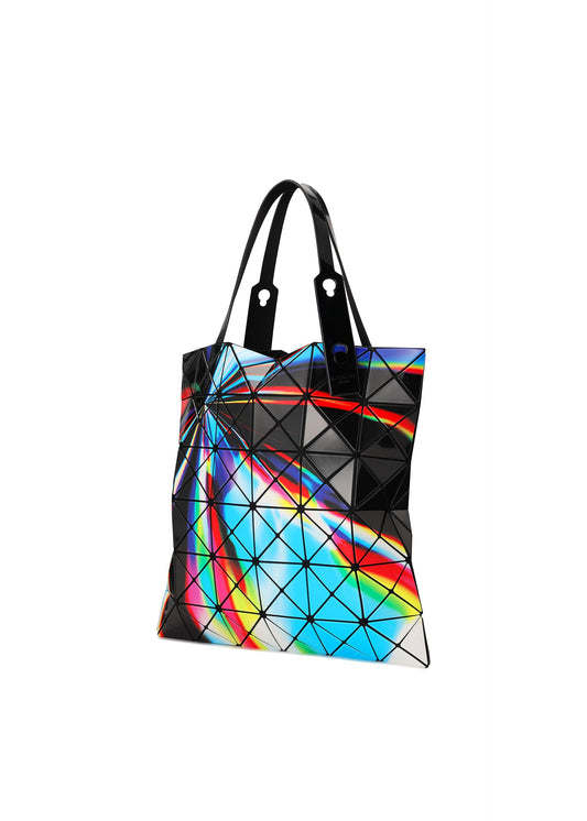 A detail shot of the BAO BAO ISSEY MIYAKE WARP tote bag.