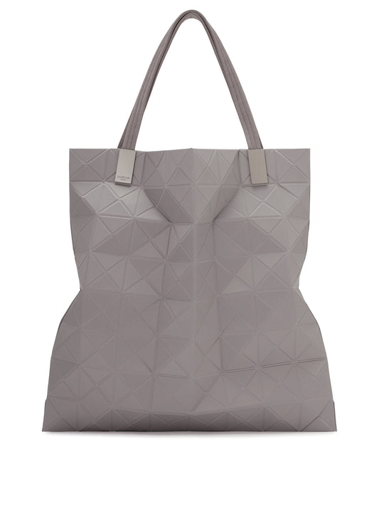 A product shot of the BAO BAO ISSEY MIYAKE TRACK tote bag in gray.