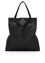 A product shot of the BAO BAO ISSEY MIYAKE TRACK tote bag in black.