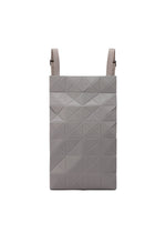 A product shot of the BAO BAO ISSEY MIYAKE TRACK backpack in gray.