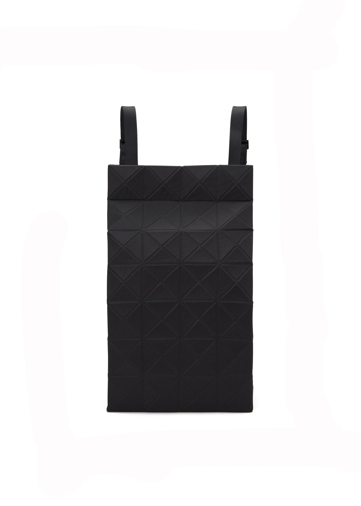 A product shot of the BAO BAO ISSEY MIYAKE TRACK backpack in black.