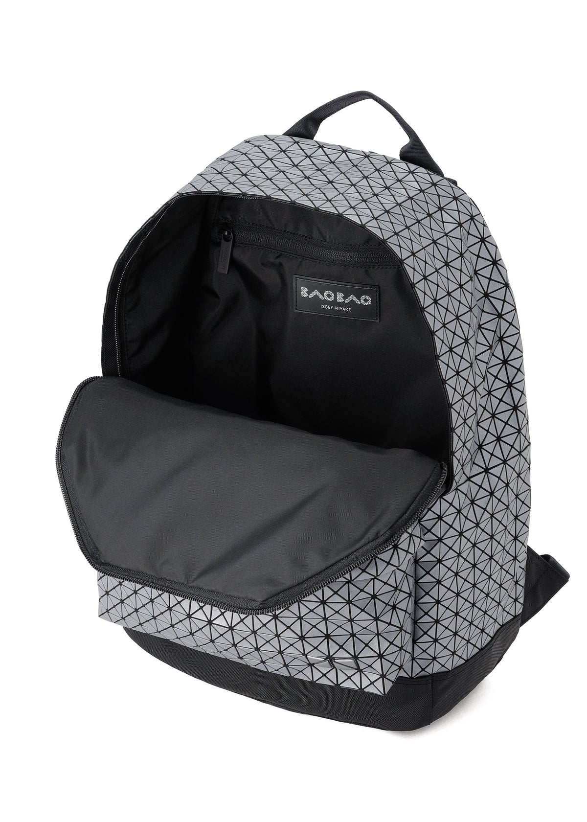 A detail shot of the BAO BAO ISSEY MIYAKE DAYPACK REFLECTOR backpack.