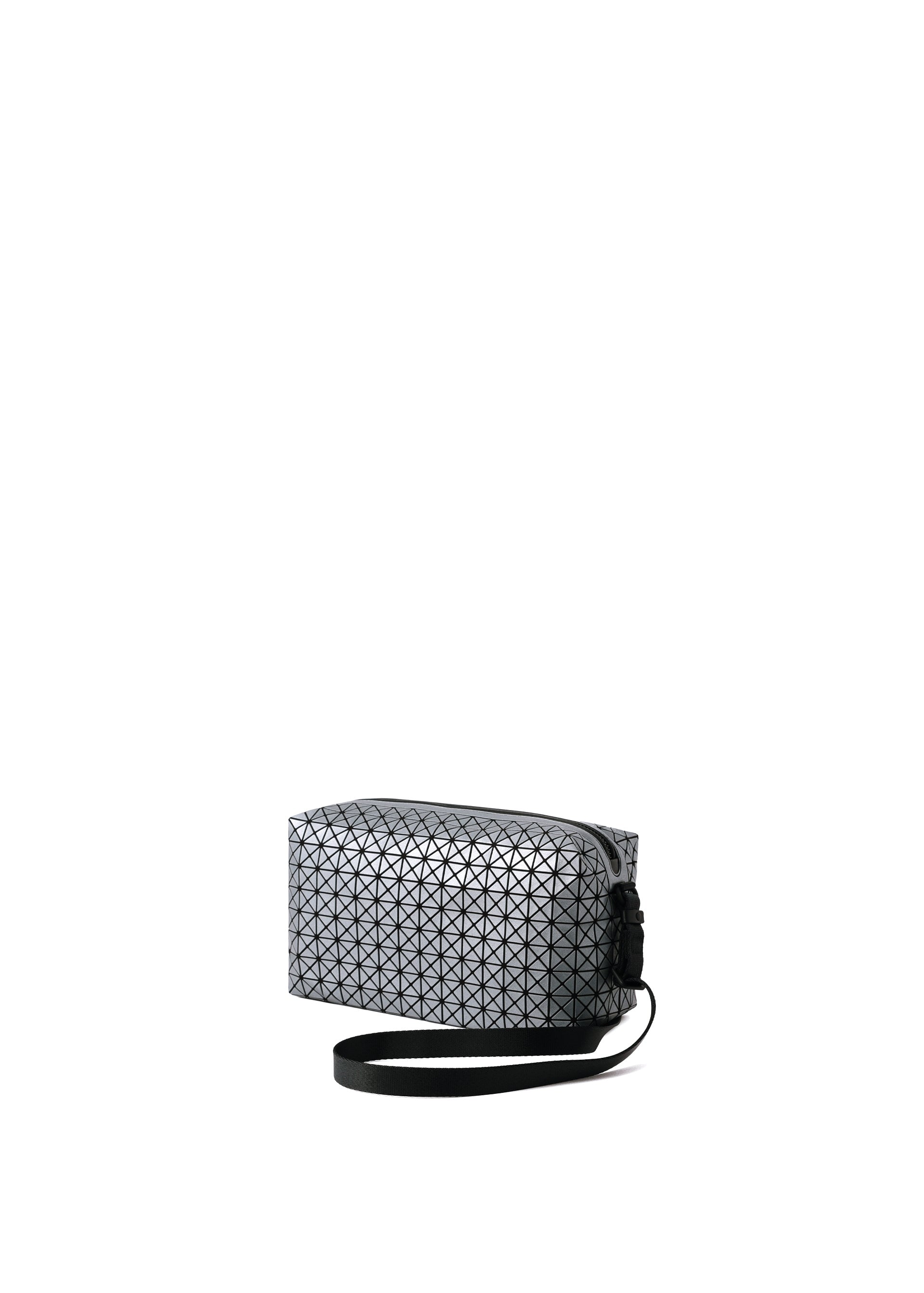 A detail shot of the BAO BAO ISSEY MIYAKE SADDLE BAG REFLECTOR shoulder bag.