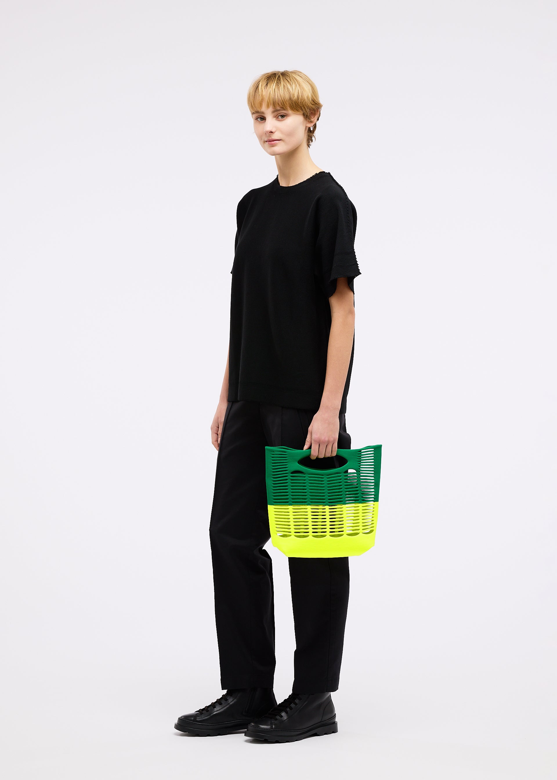 MOKKO BI-COLOR Tote Bag Red x Coral Pink